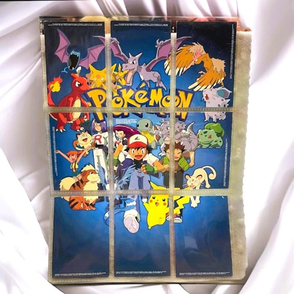 1999 Topps Pokemon 9-Card Complete Puzzle Set TV Animation, TV #1-4